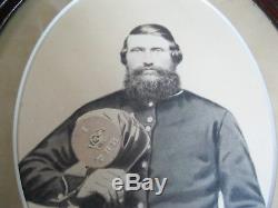 Union Civil War Soldier New Hampshire Volunteers-Oval Frame