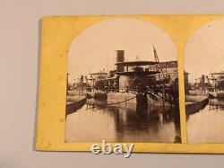 United States Monitor Miantonomoh Stereoview Photo Navy Civil War