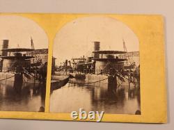 United States Monitor Miantonomoh Stereoview Photo Navy Civil War