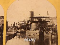 United States Monitor Miantonomoh Stereoview Photo Navy Civil War