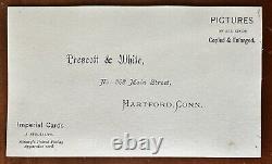 Unusual CDV of Man Posing w Pears 1860s Civil War Era Connecticut Photographer