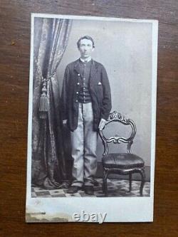 Uriah Dowlar 110th OVI Ohio Volunteer Infantry POW wounded CDV photo Phila. Mark