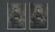 Very Rare Tintype Stereoview Civil War Era Portrait Of Woman With Tinted Cheeks
