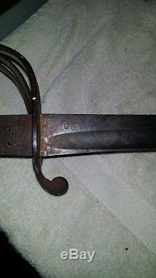 VERY RARE civil war confederate georgia double G stamped sabre VERY RARE