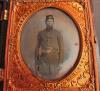 Vintage Civil War Soldier Ambrotype Photograph Withunion Case