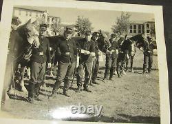 VTG 1930s PHOTO ALBUM! UNION ARMY CIVIL WAR REENACTMENT! HORSES/SOLDIERS/OFFICER