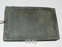 VTG 1930s PHOTO ALBUM! UNION ARMY CIVIL WAR REENACTMENT! HORSES/SOLDIERS/OFFICER