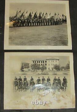 VTG 1930s PHOTO ALBUM! UNION ARMY CIVIL WAR REENACTMENT! HORSES/SOLDIERS/OFFICER