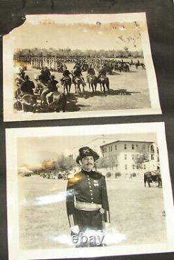 VTG 1930s PHOTO ALBUM! UNION ARMY CIVIL WAR REENACTMENT! HORSES/SOLDIERS/OFFICER