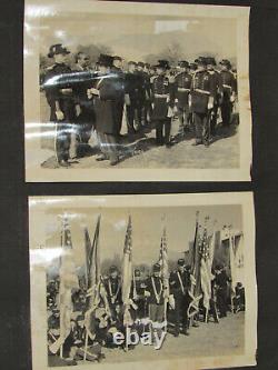 VTG 1930s PHOTO ALBUM! UNION ARMY CIVIL WAR REENACTMENT! HORSES/SOLDIERS/OFFICER