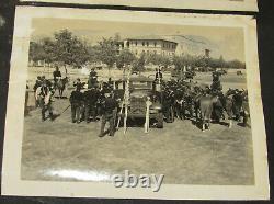 VTG 1930s PHOTO ALBUM! UNION ARMY CIVIL WAR REENACTMENT! HORSES/SOLDIERS/OFFICER