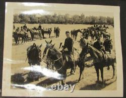 VTG 1930s PHOTO ALBUM! UNION ARMY CIVIL WAR REENACTMENT! HORSES/SOLDIERS/OFFICER