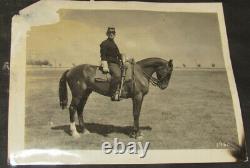 VTG 1930s PHOTO ALBUM! UNION ARMY CIVIL WAR REENACTMENT! HORSES/SOLDIERS/OFFICER