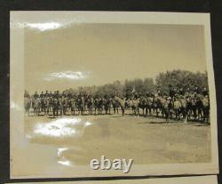 VTG 1930s PHOTO ALBUM! UNION ARMY CIVIL WAR REENACTMENT! HORSES/SOLDIERS/OFFICER