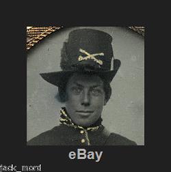 VV Rare Ambrotype Photo WOMAN Civil War Cavalry Soldier