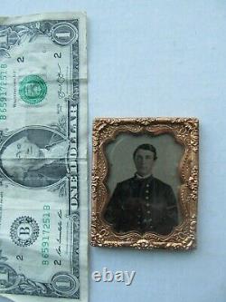 Very Clear 9th Plate Tintype of Young Civil War Infantry Sergeant in Mat, GIFT