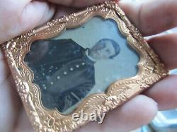Very Clear 9th Plate Tintype of Young Civil War Infantry Sergeant in Mat, GIFT