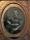 Very Nice 1/4 Plate Tintype Cased Image Of A Officer Civil War Union Case Rare