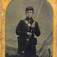 Very Nice Small Cdv Sized Tintype Young Union Soldier Boy Civil War Photograph