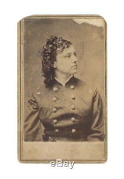 Very Rare Civil War CDV of Union Spy Pauline Cushman in Her Major's Uniform