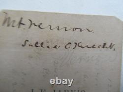 Very Rare Civil War Period Carte de Visite Photo, Washington Tomb at Mt. Vernon