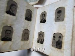 Very Rare Large Antique Gem Size Tintype Album, Civil War, VICTORIAN, FULL