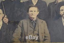 Very Rare Mammoth Plate Tintype Photo Post Civil War era Male Family Tennessee