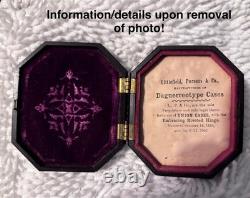 Vintage 1800's Daguerreotype in Union case. Highly Sought After And Collectible