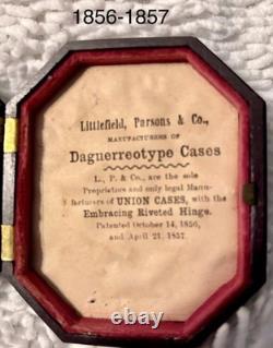 Vintage 1800's Daguerreotype in Union case. Highly Sought After And Collectible