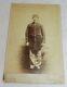 Vintage Cabinet Card Photograph Of Civil War Soldier In Uniform