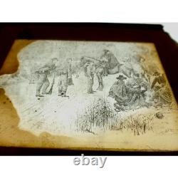 Vintage Civil War Photographs Glass Slides Soldiers, Battlefields, Shipyards