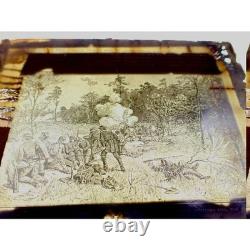 Vintage Civil War Photographs Glass Slides Soldiers, Battlefields, Shipyards