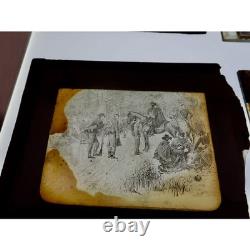 Vintage Civil War Photographs Glass Slides Soldiers, Battlefields, Shipyards