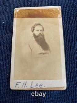 Vintage E & H. T. Anthony Civil War CDV Of General Fitzhugh Lee CSA Signed