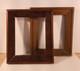 Vintage Harlequin Pair Of Civil War Era Wood Picture Frames C. 1860 Original