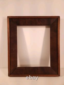 Vintage Harlequin Pair Of Civil War Era Wood Picture Frames c. 1860 Original