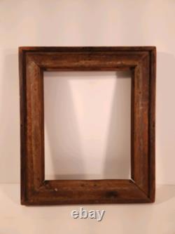 Vintage Harlequin Pair Of Civil War Era Wood Picture Frames c. 1860 Original