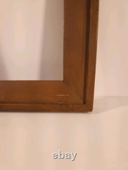 Vintage Harlequin Pair Of Civil War Era Wood Picture Frames c. 1860 Original