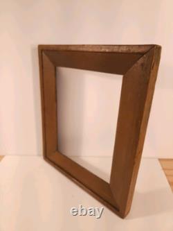 Vintage Harlequin Pair Of Civil War Era Wood Picture Frames c. 1860 Original