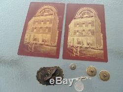 Vintage Named Civil War Soldier Cabinet Photo Picture Hat Badge Button Medal Lot