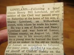 Vintage Original Union Civil War Soldier Tintype with Obituary Estate Fresh