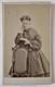 Whipple Dated 1860s Cdv Boston Woman Reading Letter Civil War Tax Stamp