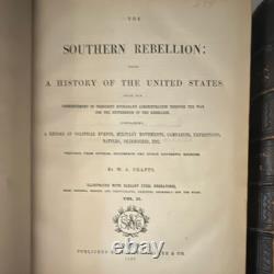 W. A. Crafts Civil War Illustrated Book, Leather, Samuel Walker & Co, 1867