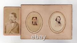 W. C. Flagg Civil War IRS Lincoln Politician Autograph Signed CDV Photos Lot