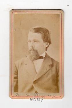 W. C. Flagg Civil War IRS Lincoln Politician Autograph Signed CDV Photos Lot