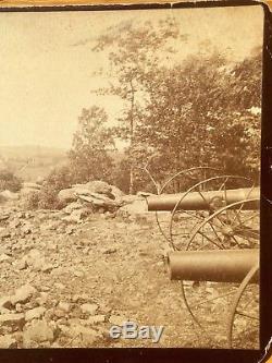 W. H. Tipton Original Civil War Gettysburg Little Round Top Pickett Charge Photo