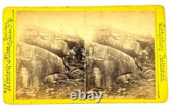 Webster & Albee Civil War Devil's Den Gettysburg PA Stereoview photo Rochester