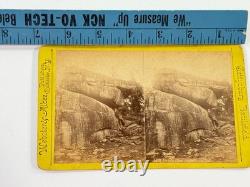 Webster & Albee Civil War Devil's Den Gettysburg PA Stereoview photo Rochester