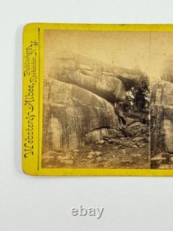 Webster & Albee Civil War Devil's Den Gettysburg PA Stereoview photo Rochester