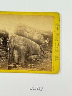 Webster & Albee Civil War Devil's Den Gettysburg PA Stereoview photo Rochester